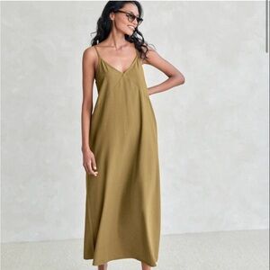Jenni Kayne Riviera Slip Dress - Safari